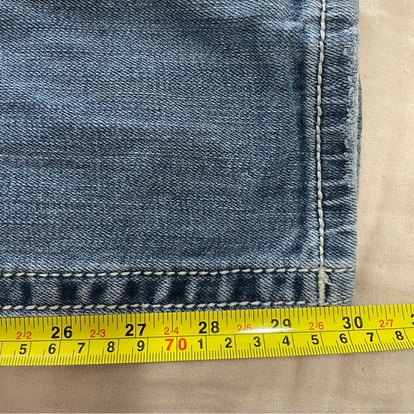 Miss Me Jeans Size 27 Blue Signature Skinny Leg Low Rise Denim Bottoms - Picture 12 of 13